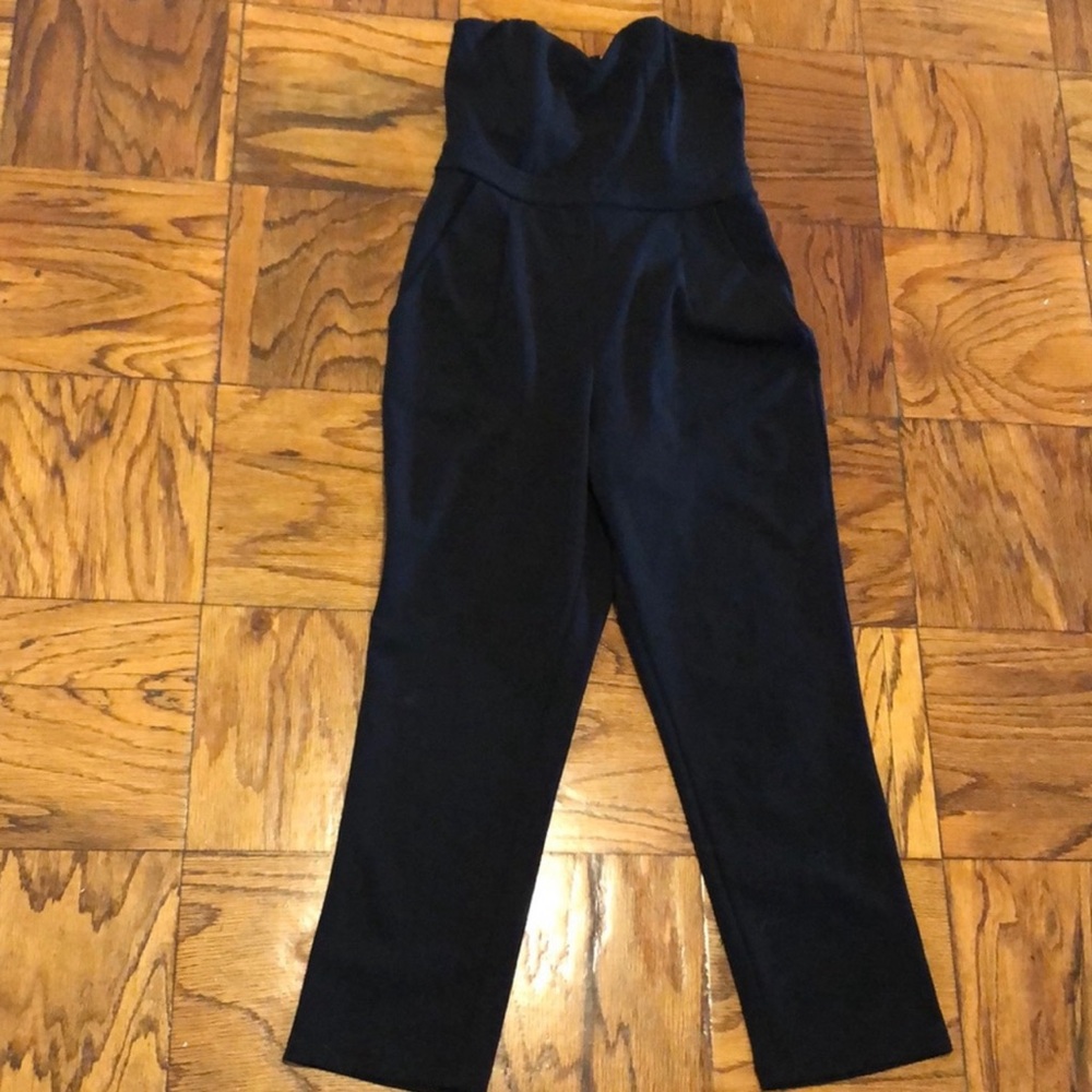 NWT - Express Strapless Jumpsuit - Black - 4